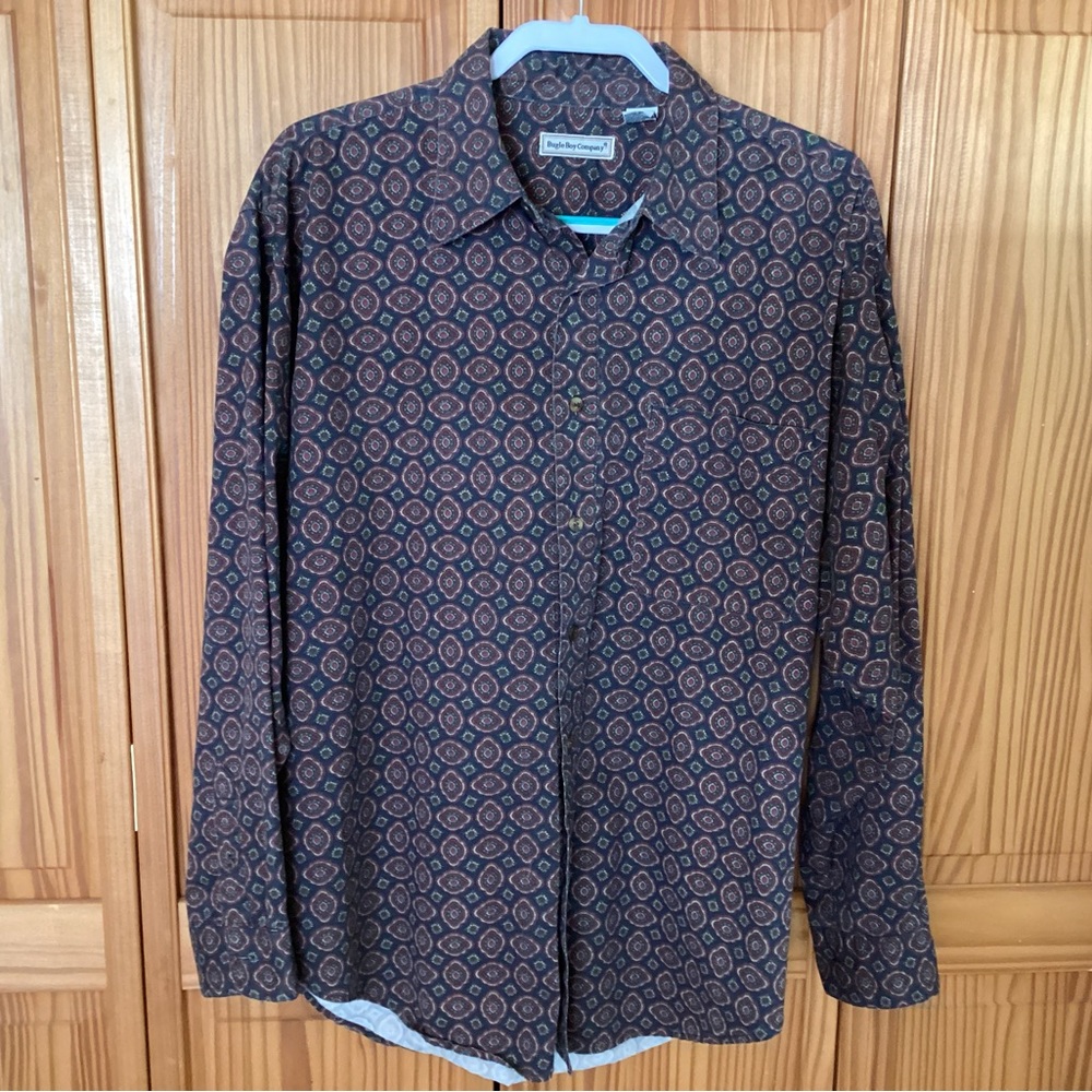Bugle Boy Men's Dress Shirt - Multicolor Pattern